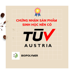 biopolymer.vn Chứng nhận TUV Austria mà sản phẩm nhựa sinh học nên có